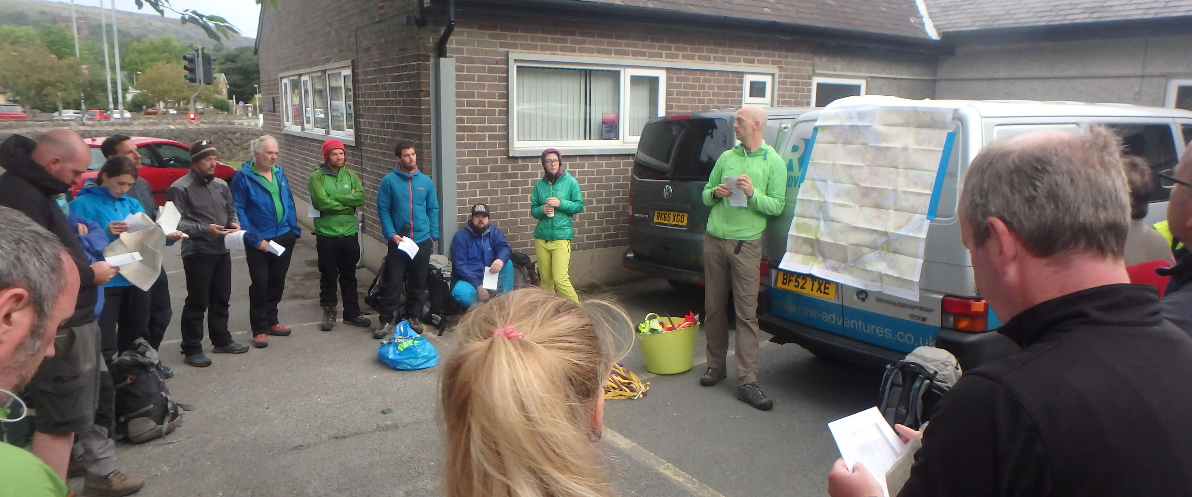 RAW Adventures - Ross briefing clients on safety